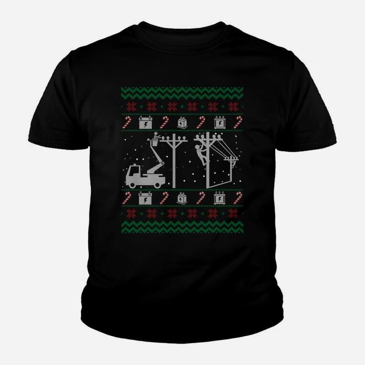Lineman Sweatshirts For Women Men - Lineman Christmas Gifts Sweatshirt Youth T-shirt