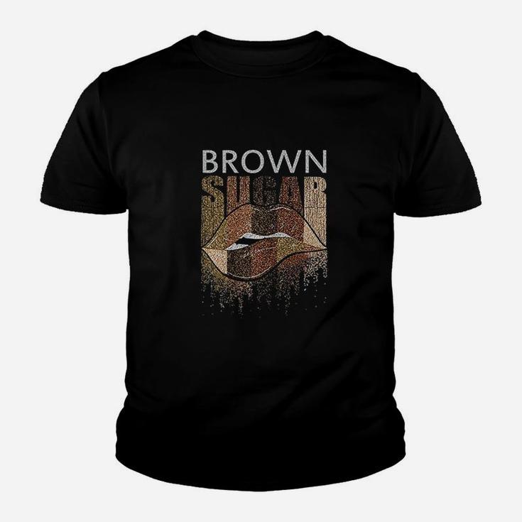 Lips Brown Black Youth T-shirt