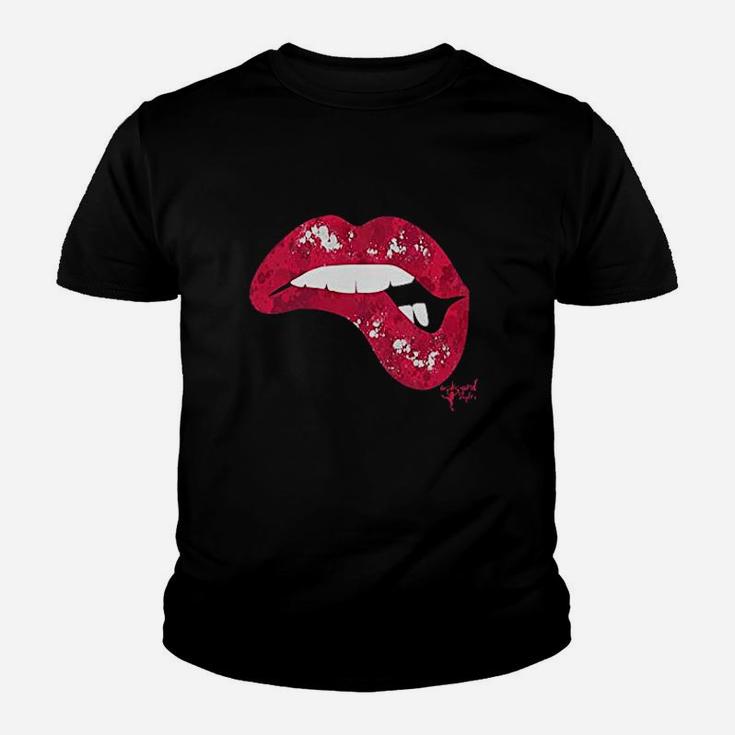 Lips Off Biting Lip Youth T-shirt