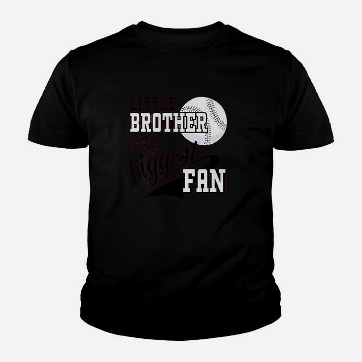 Little Brother And Biggest Baseball Family Fan Youth T-shirt