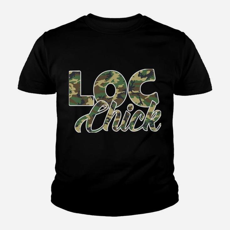Loc Chick Locs Or Dreadlocks Camo Youth T-shirt
