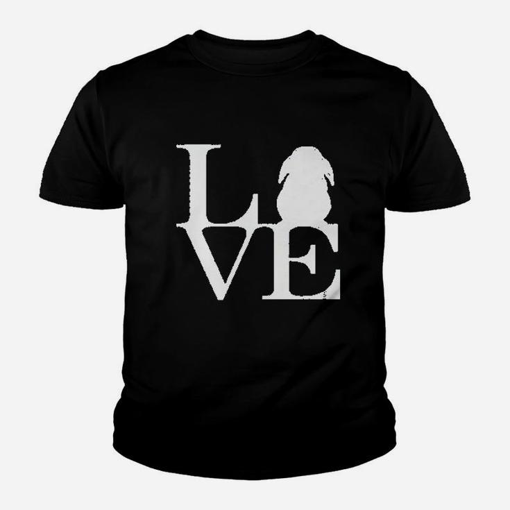 Lop Rabbit Lover I Love Bunnies Graphic Youth T-shirt