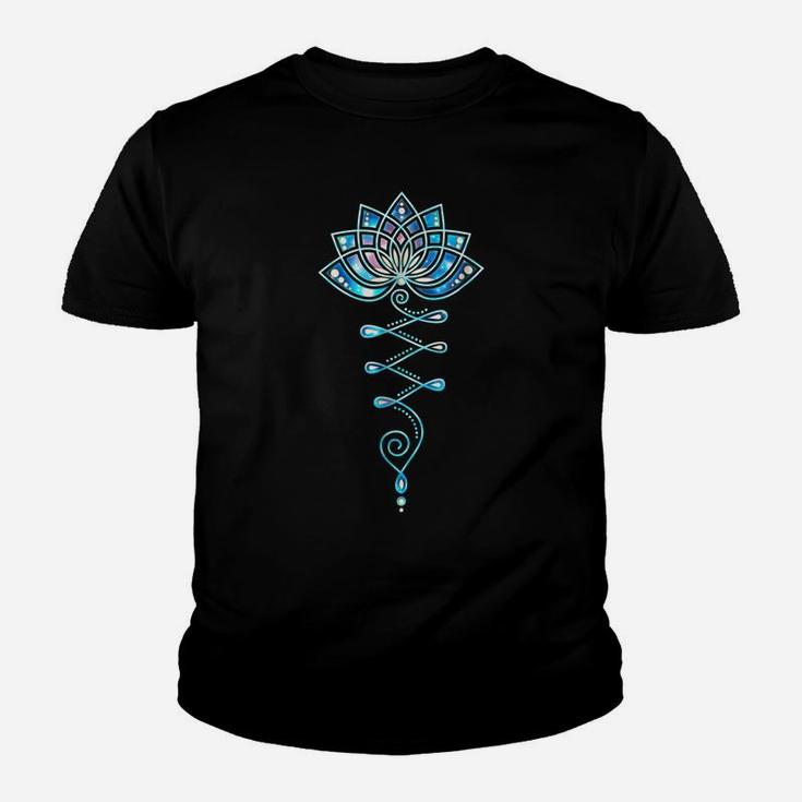 Lotus Flower Unalome Yoga Meditation Awareness Zen T-Shirt Youth T-shirt