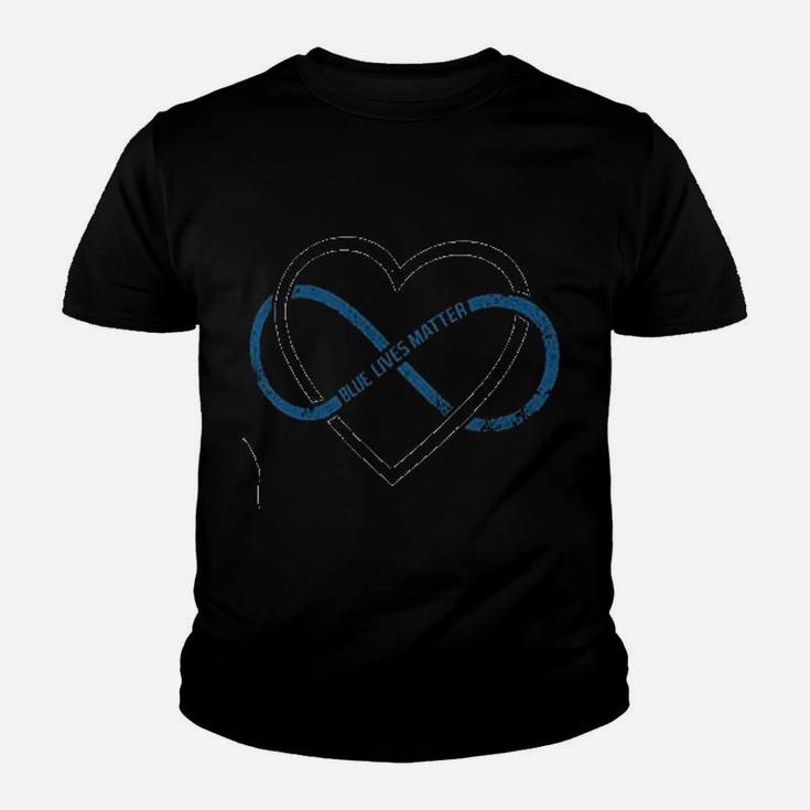Love Blue Lives Matter Youth T-shirt