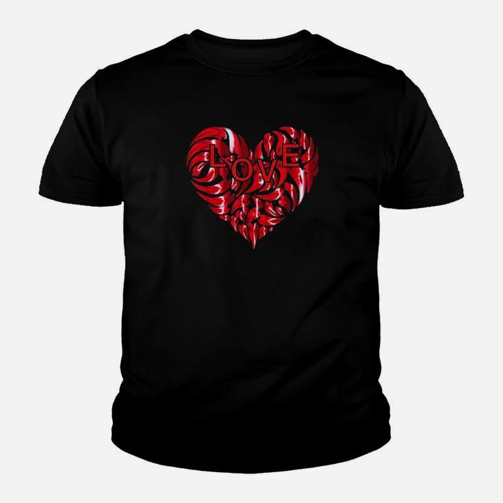Love Heart Valentine Day Funny Gift Youth T-shirt