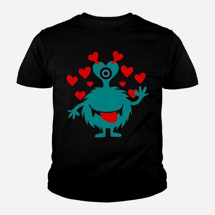 Love Monster Valentine Youth T-shirt