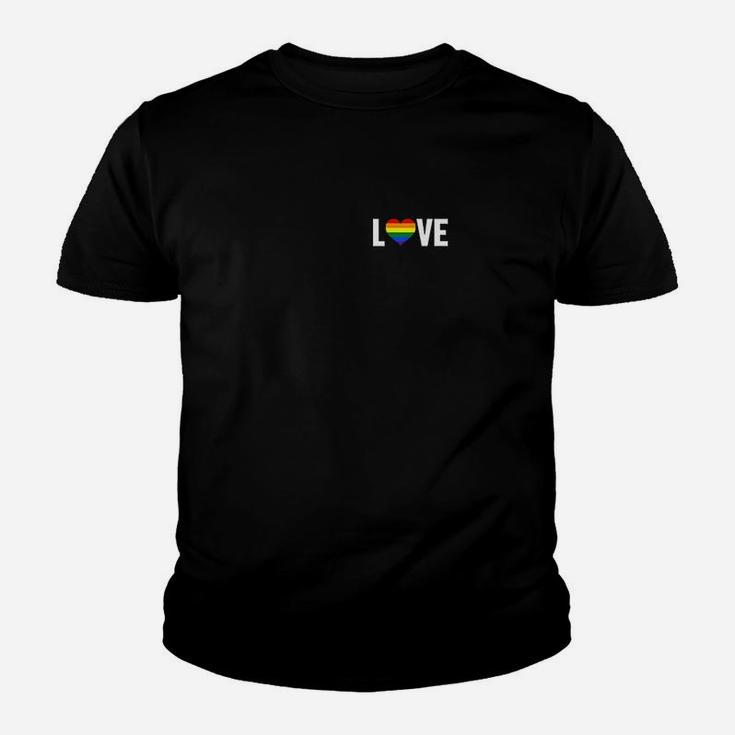 Love Rainbow Pride Heart Youth T-shirt
