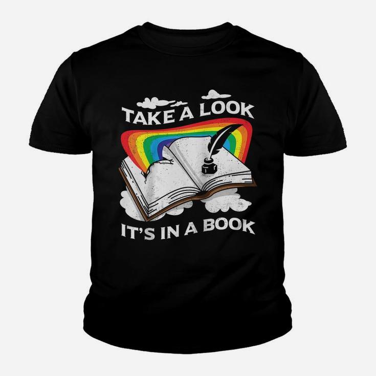 Love Reading Love Rainbows Gift Retro Rainbow Design Raglan Baseball Tee Youth T-shirt