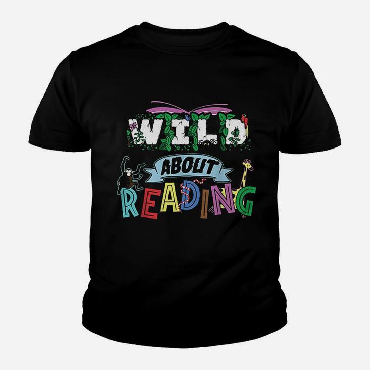 Love Reading Wild About Books Gift Teachers Youth T-shirt