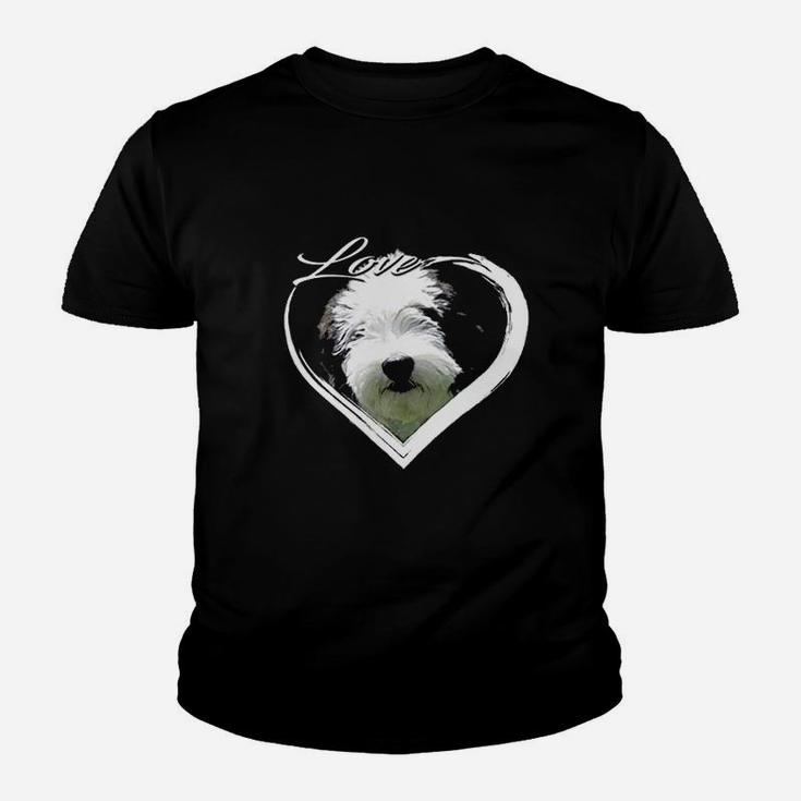 Love Sheepadoodle Old English Sheepdog  Poodle Lover Gift Youth T-shirt