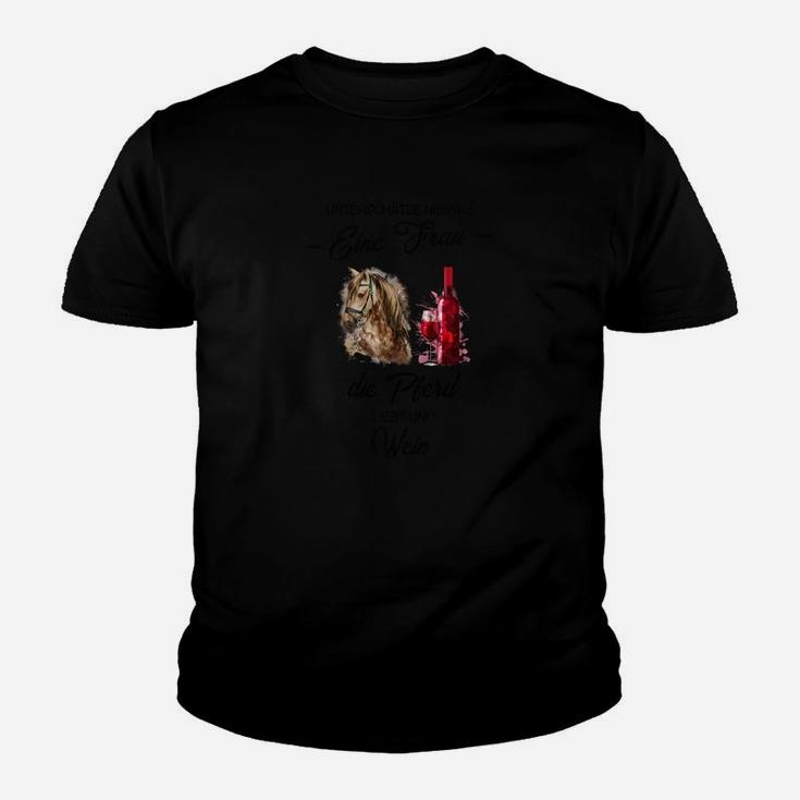 Löwen-Motiv Schwarzes Kinder Tshirt mit Roter Abstraktion, Kunstvolles Design