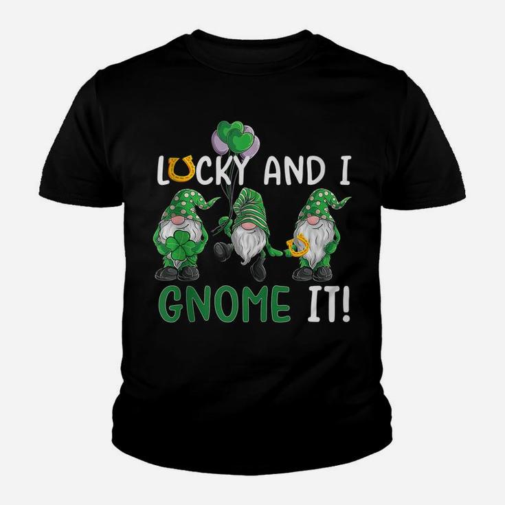 Lucky And I Gnome It St Patrick's Day Irish Green Gnomes Youth T-shirt