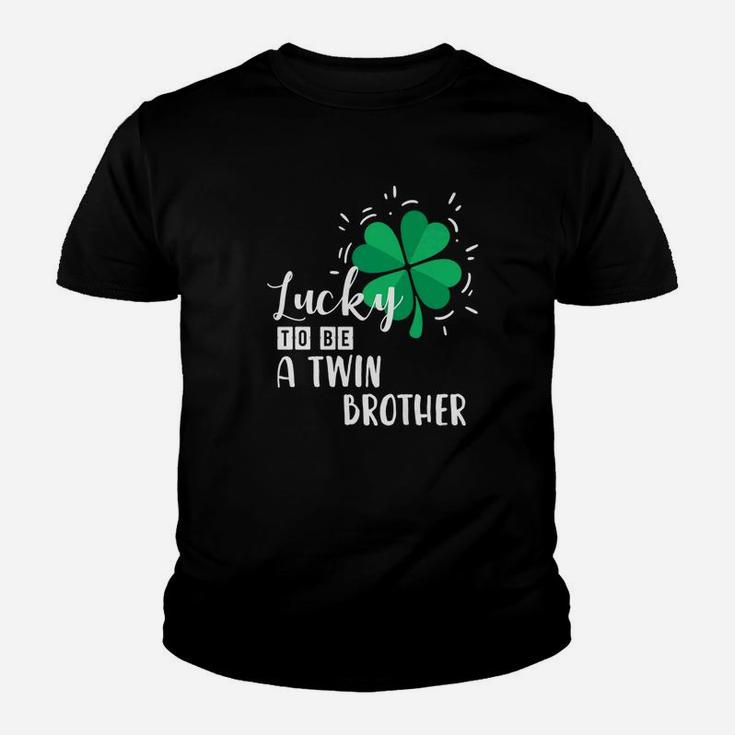 Lucky To Be A Twin Brother St Patricks Day Gift Youth T-shirt