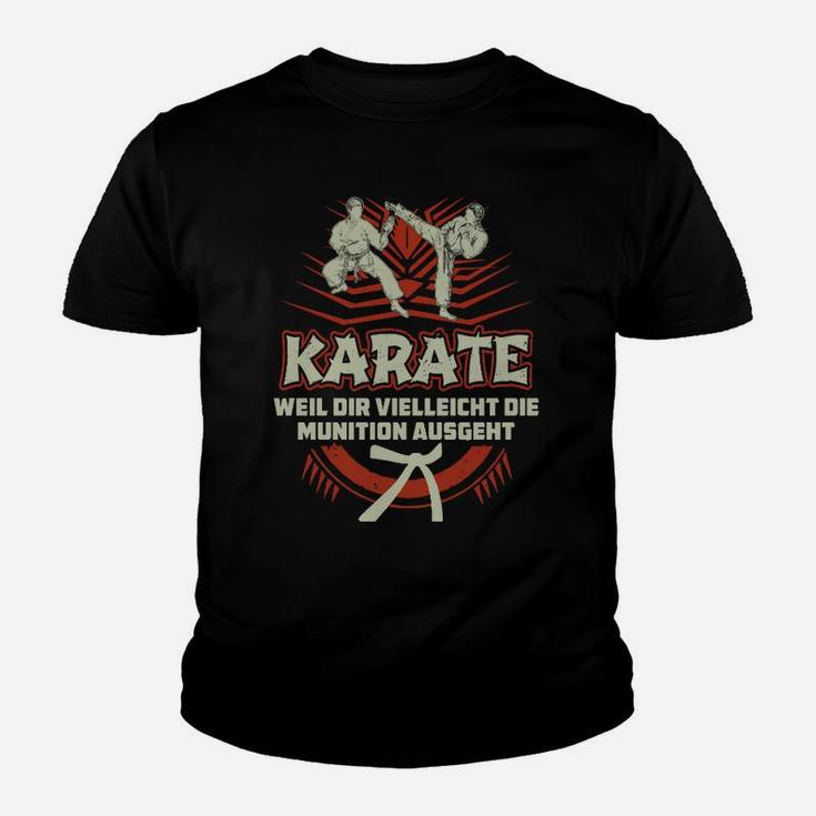 Lustiges Karate Kinder Tshirt - Munition Ausgeht Design für Kampfkunstfans