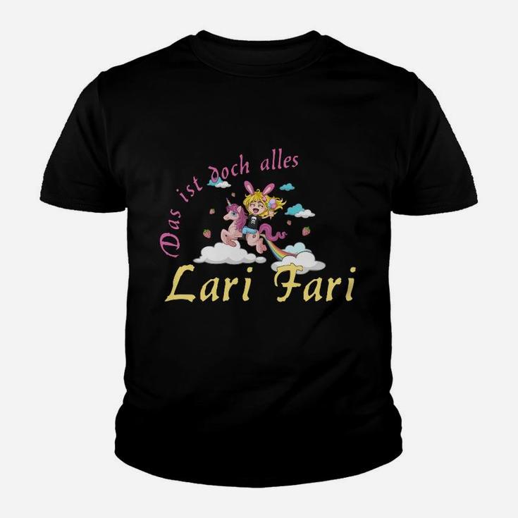 Lustiges Lari-Fari Kinder Tshirt mit Comic-Schaf, Spaß-Kinder Tshirt für Feste