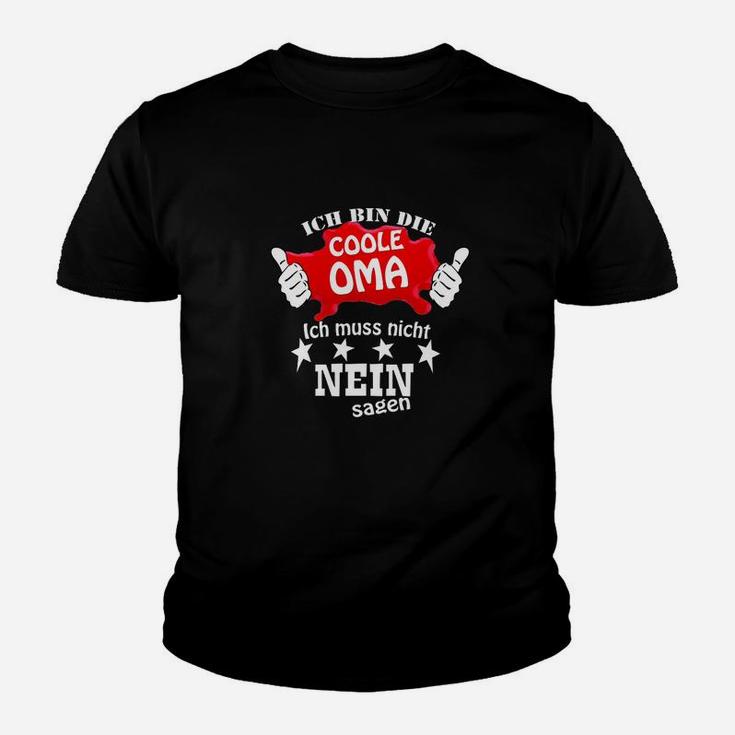 Lustiges Oma Kinder Tshirt mit Spruch - Coole Oma Muss Nicht Nein Sagen