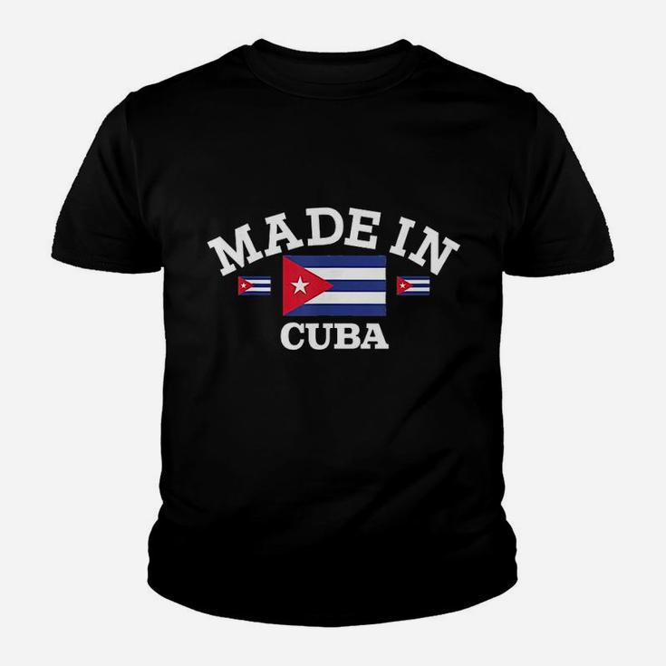 Made In Cuba Cuban Flag Youth T-shirt