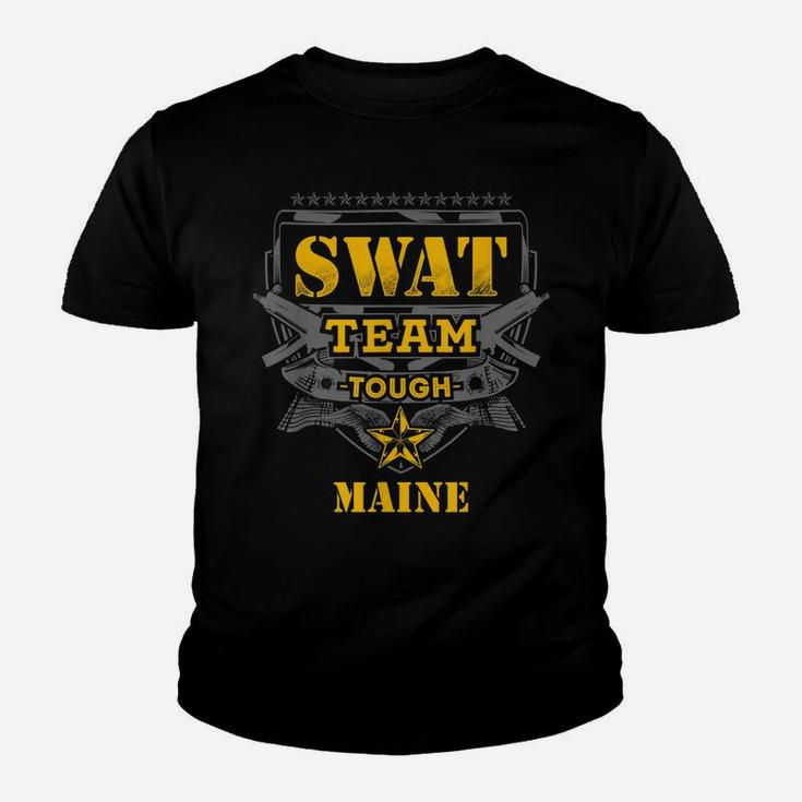 Maine Police Swat Team State Off Duty Officer Gift Youth T-shirt