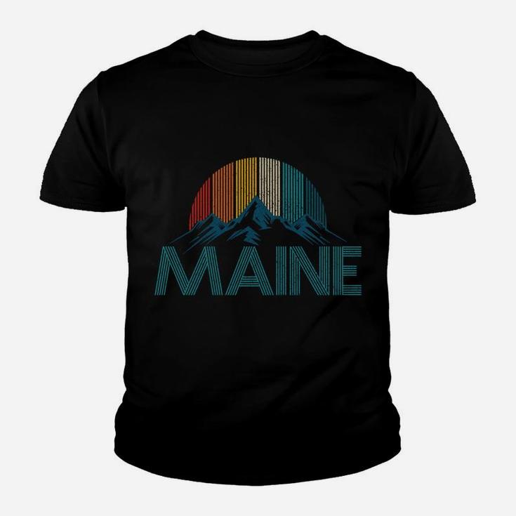 Maine Vintage Retro Mountains Souvenir Gift Youth T-shirt