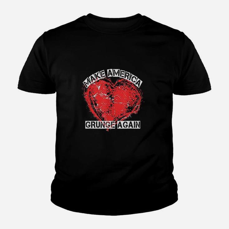 Make America Grunge Again Seattle Rock Distressed Youth T-shirt