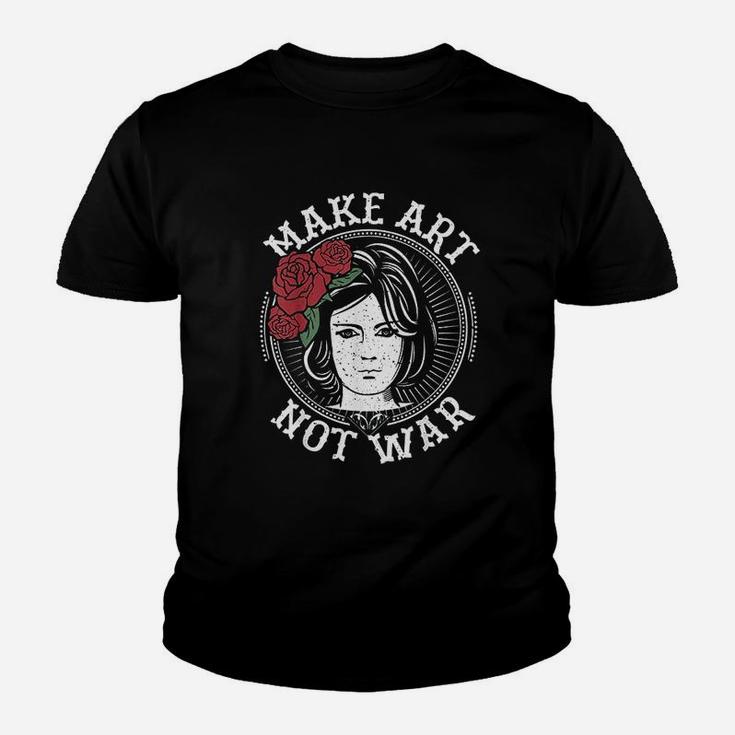 Make Art Not War Youth T-shirt