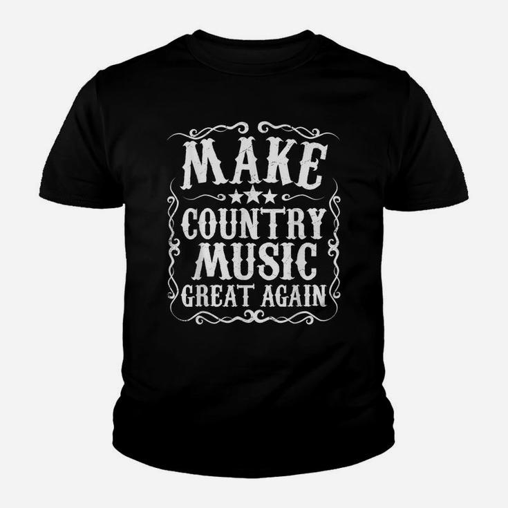 Make Country Music Great Again Shirt Beer Drinking Gift Idea Youth T-shirt
