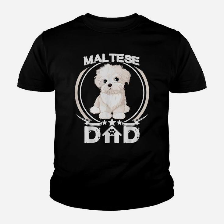 Maltese Dad Tshirt For Dog Lovers Fathers Day Tee Shirt Men Youth T-shirt