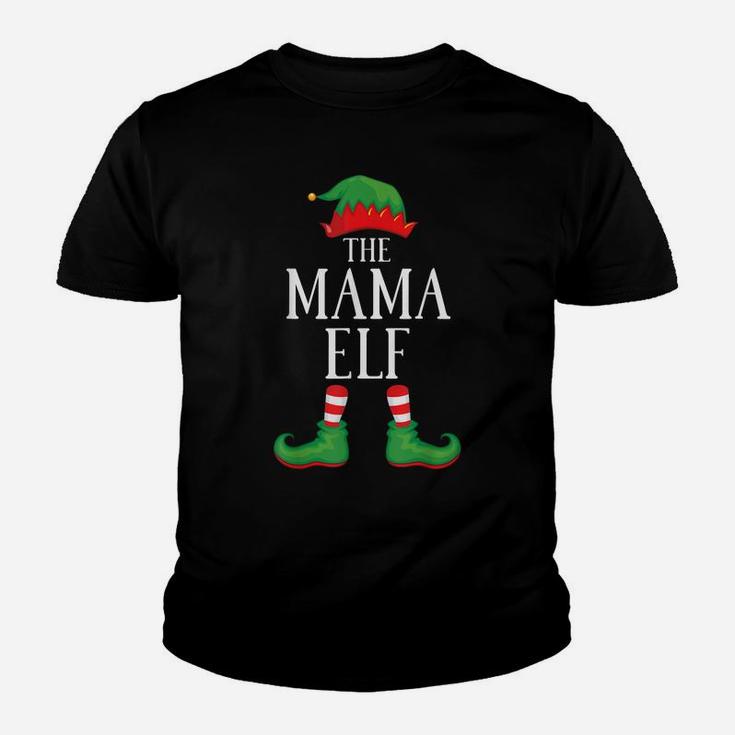 Mama Elf Matching Group Xmas Funny Family Christmas Youth T-shirt