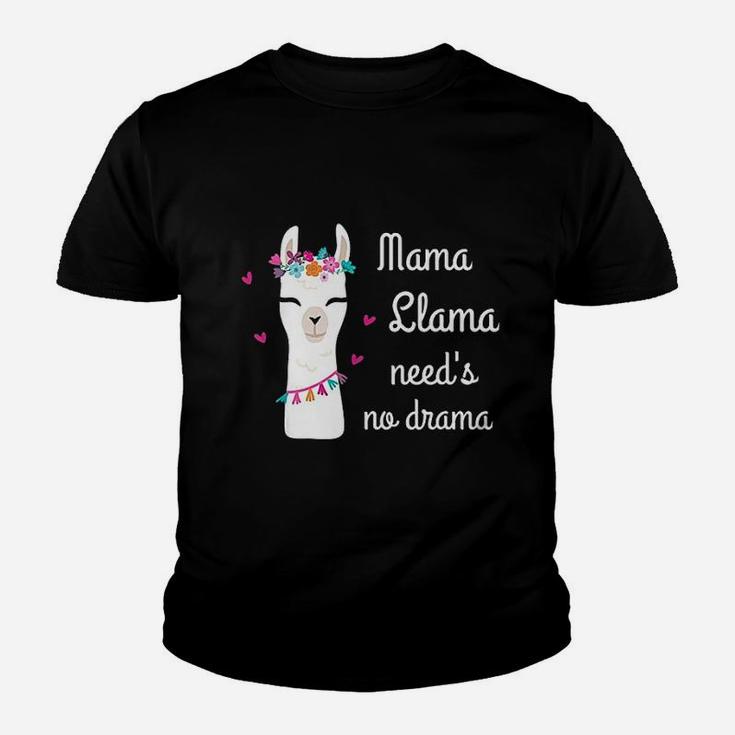 Mama Llama Needs No Drama Youth T-shirt