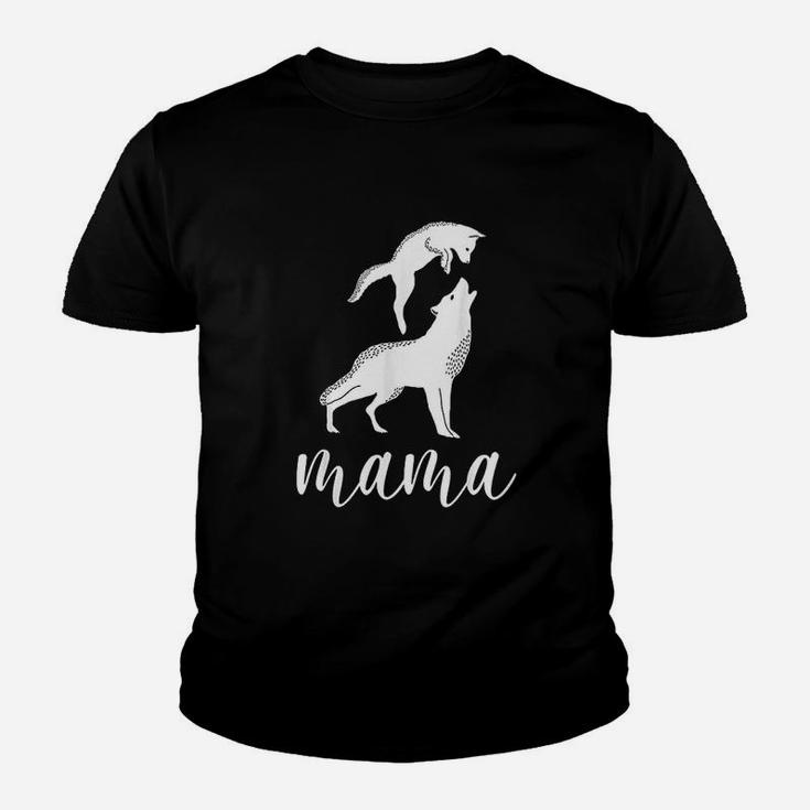 Mama Wolf And Baby Youth T-shirt