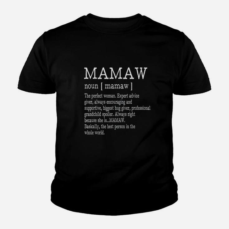 Mamaw Definition Grandma Mother Day Gifts Women Youth T-shirt