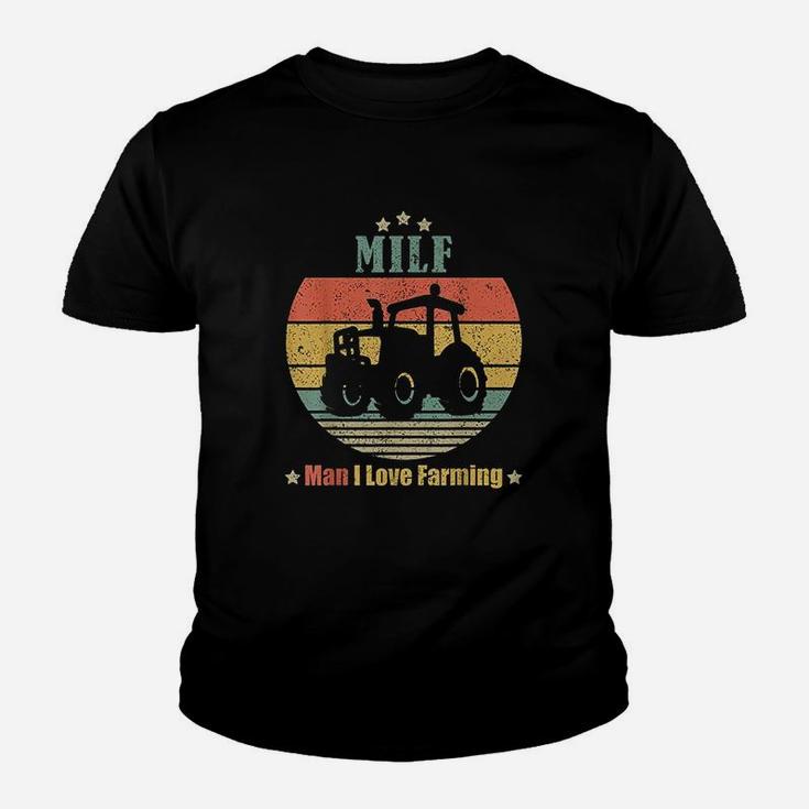 Man I Love Farming Funny Retro Vintage Farmer Gifts Youth T-shirt