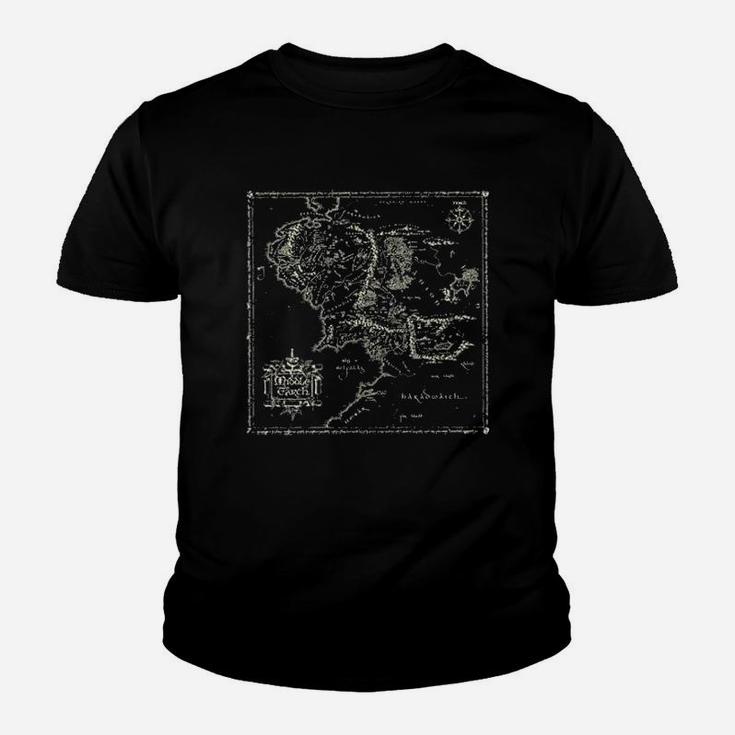 Map Of Middle Earth Youth T-shirt