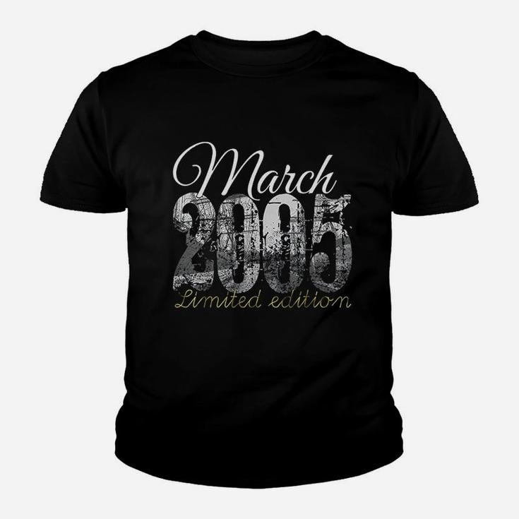 March 2005 16 Year Old 2005 16Th Birthday Gift Youth T-shirt