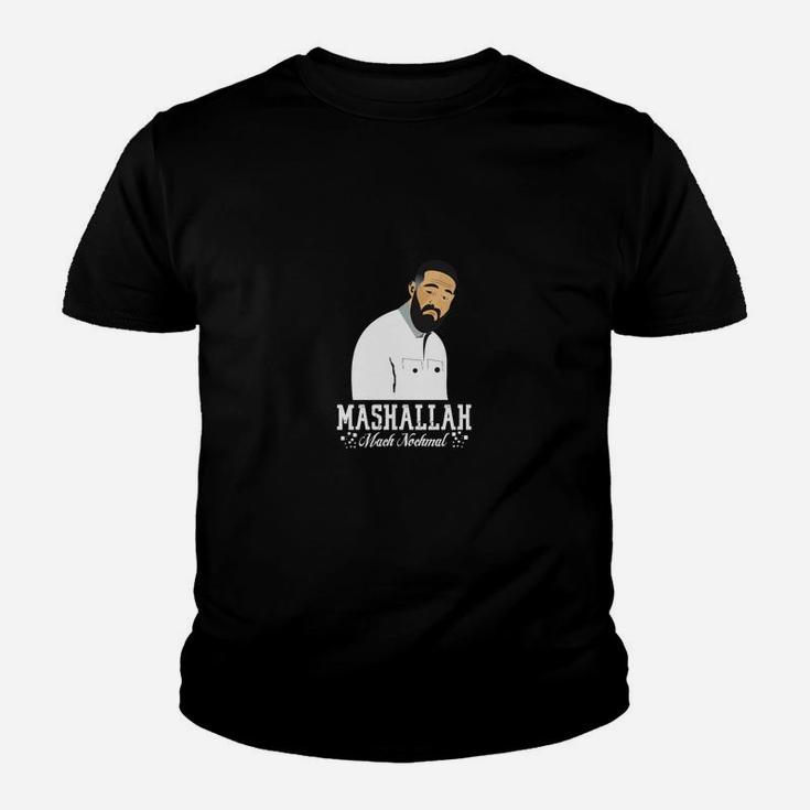 Mashallah Grafik Kinder Tshirt für Herren, Schwarzes Islamisches Design