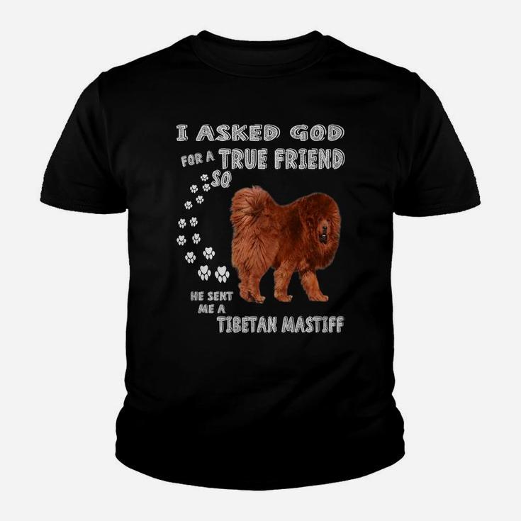 Mastiff Lion Dog Quote Mom, Mastiff Dad Art, Tibetan Mastiff Youth T-shirt