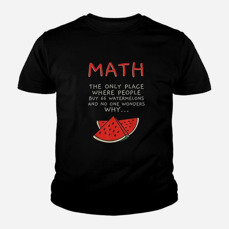 Math And Watermelons Mathematics Calculation Numbers Youth T-shirt