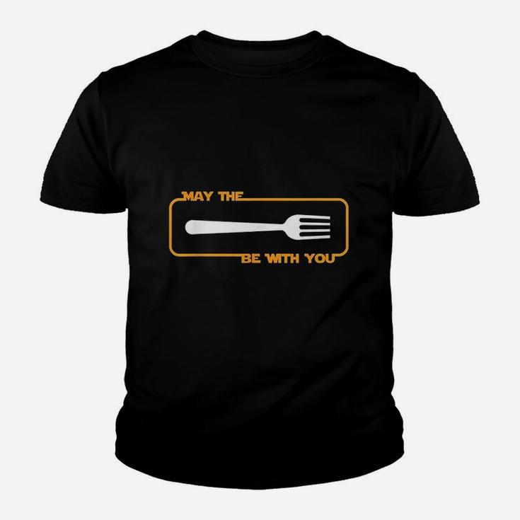 May The Be With You Cooking Eating Foodie Youth T-shirt