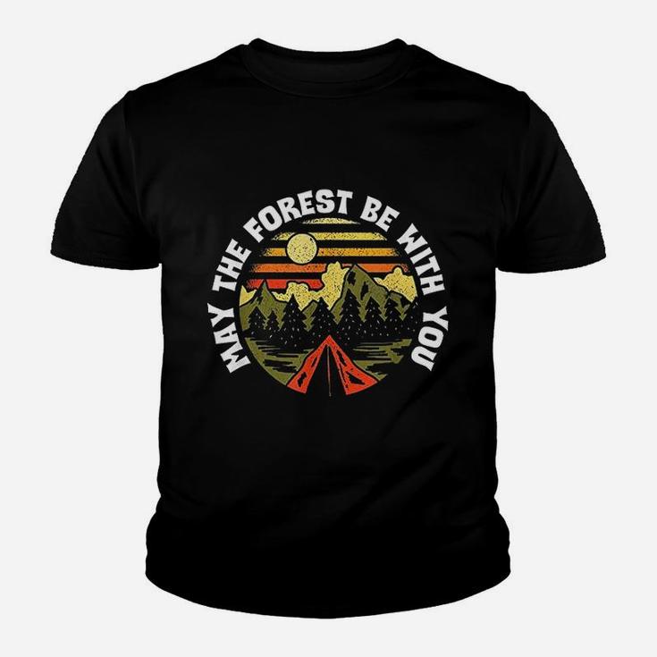 May The Forest Be With You Nature Lover Outdoor Camp Hiker Youth T-shirt