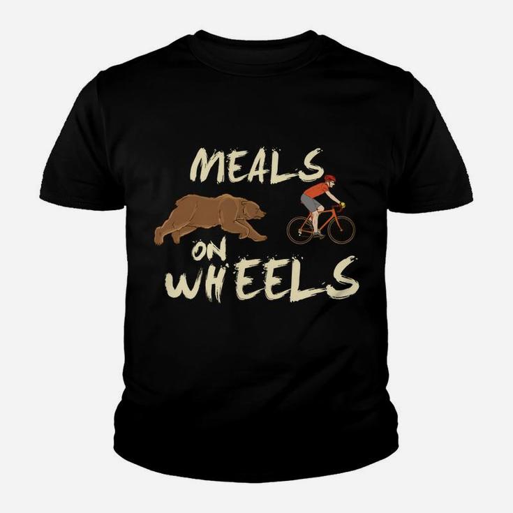 Meals On Wheels Cycling & Nature Design For Mountain Biker Youth T-shirt
