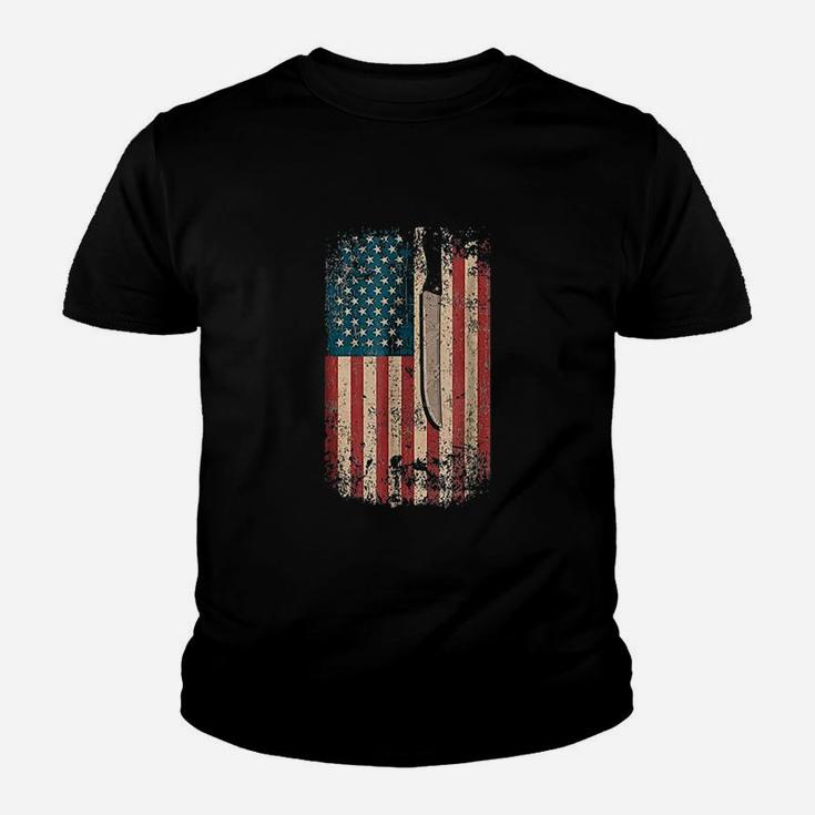 Meat Cutter Profession Usa Flag Youth T-shirt