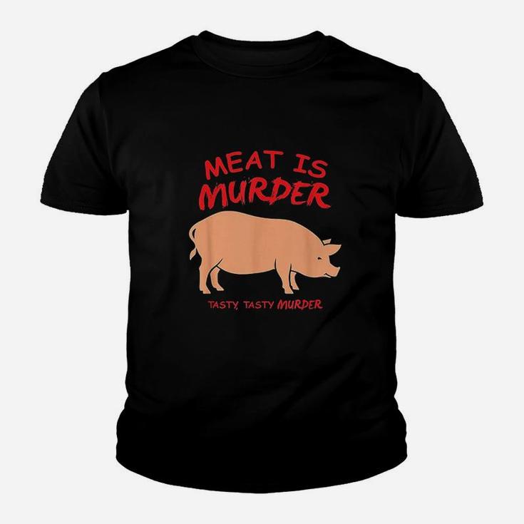 Meat Is Murder Tasty Murder Bacon By Zany Youth T-shirt