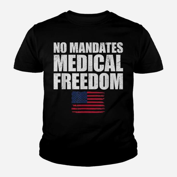 Medical Freedom Shirt Us Flag Medical Freedom No Mandates Youth T-shirt