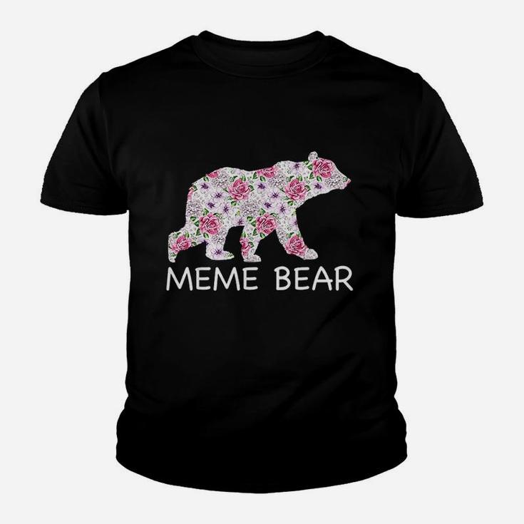 Meme Bear Mothers Day Mama Mom Mommy Grandma Youth T-shirt