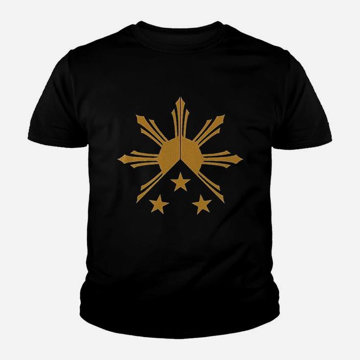 Men Tribal Philippines Filipino Sun And Stars Flag Youth T-shirt