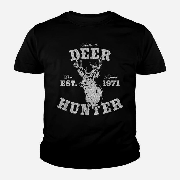 Mens 50 Year Old Deer Hunter 50Th Birthday Est 1971 Hunting Youth T-shirt