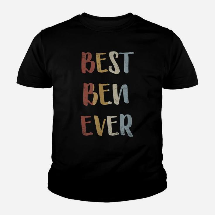 Mens Best Ben Ever Retro Vintage First Name Gift Youth T-shirt