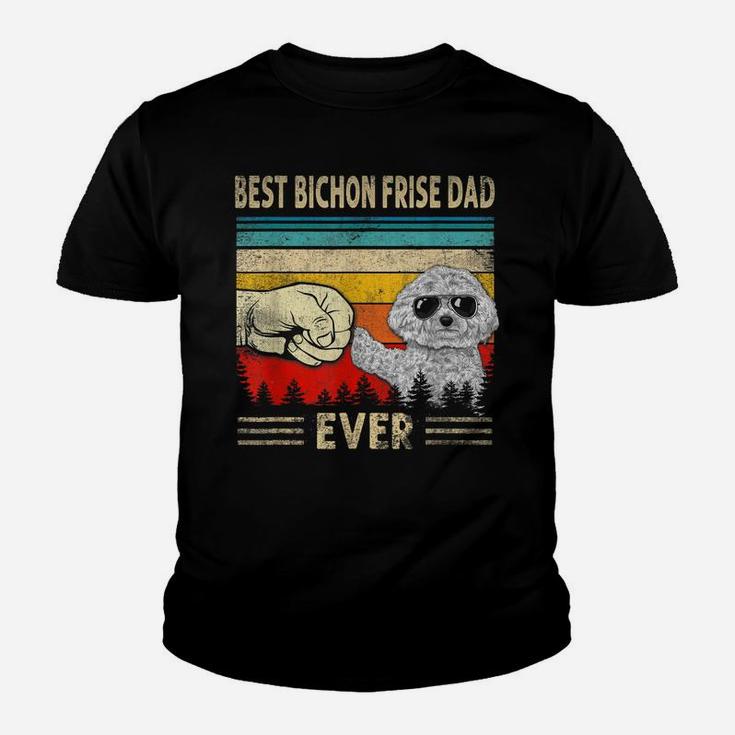 Mens Best Bichon Frise Dad Ever Bump Funny Dog Dad Father's Day Youth T-shirt
