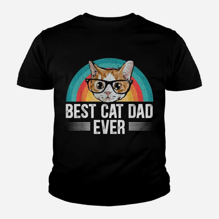 Mens Best Cad Dad Ever For A Cat Daddy Cat Lovers Youth T-shirt