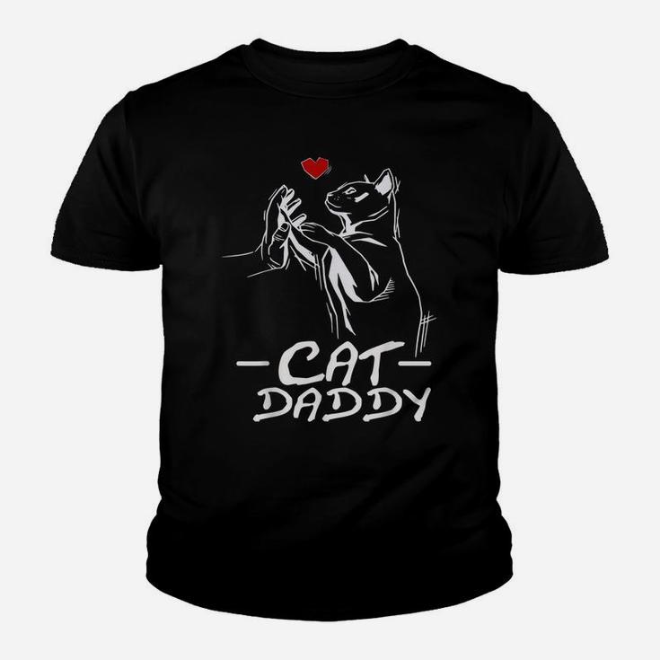 Mens Best Cat Dad Ever Daddy Funny Cat Daddy Father Day Gift Youth T-shirt